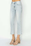RISEN Full Size Mid Rise Cropped Flare Jeans - Trendsi - Flyclothing LLC