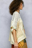 POL Floral Patchwork Lace Accent Blouse - Trendsi - Flyclothing LLC