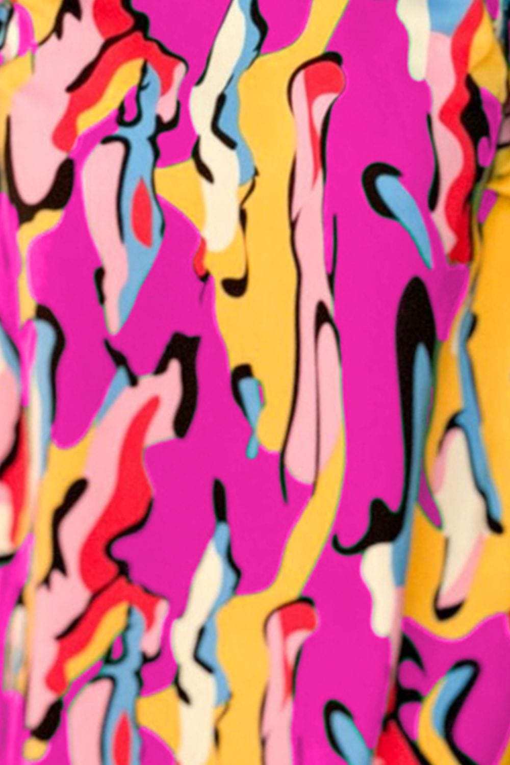 Ruffled Printed Cap Sleeve Mini Dress - Trendsi - Flyclothing LLC