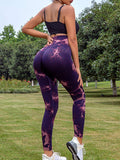 Tie-Dye High Waist Active Leggings - Trendsi - Flyclothing LLC