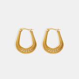 Titanium Steel U Shape Earrings - Trendsi - Flyclothing LLC