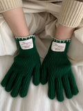 Ribbed Knit Gloves - Trendsi - Flyclothing LLC