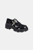 Forever Link Buckled Platform Lug Sole Loafers - Trendsi - Flyclothing LLC