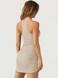 Scoop Neck Wide Strap Mini Dress - Trendsi - Flyclothing LLC