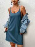 Pocketed Scoop Neck Cami Dress - Trendsi - Flyclothing LLC