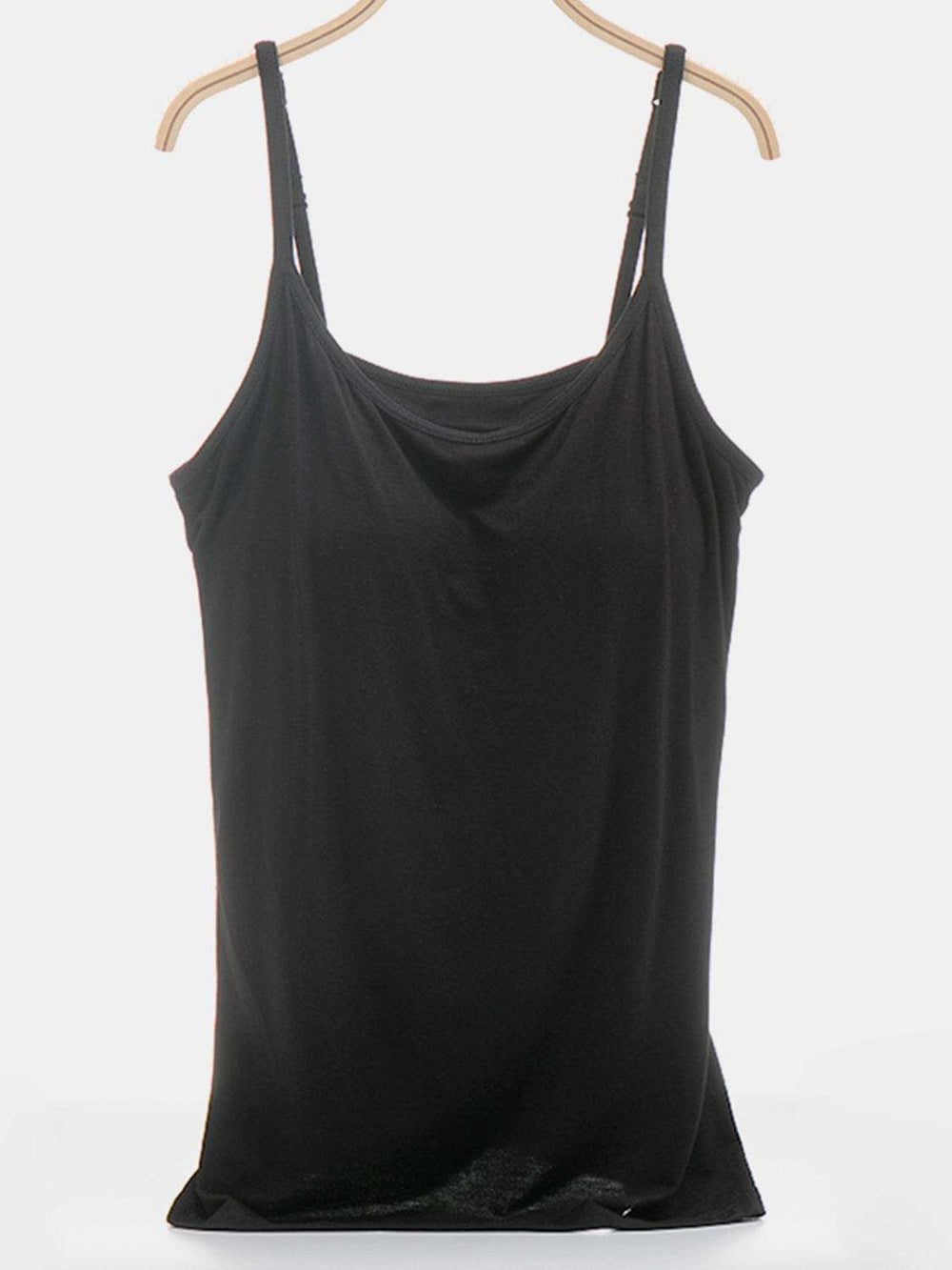 Scoop Neck Adjustable Strap Cami - Trendsi - Flyclothing LLC