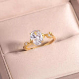 2 Carat Moissanite 925 Sterling Silver Ring - Trendsi - Flyclothing LLC