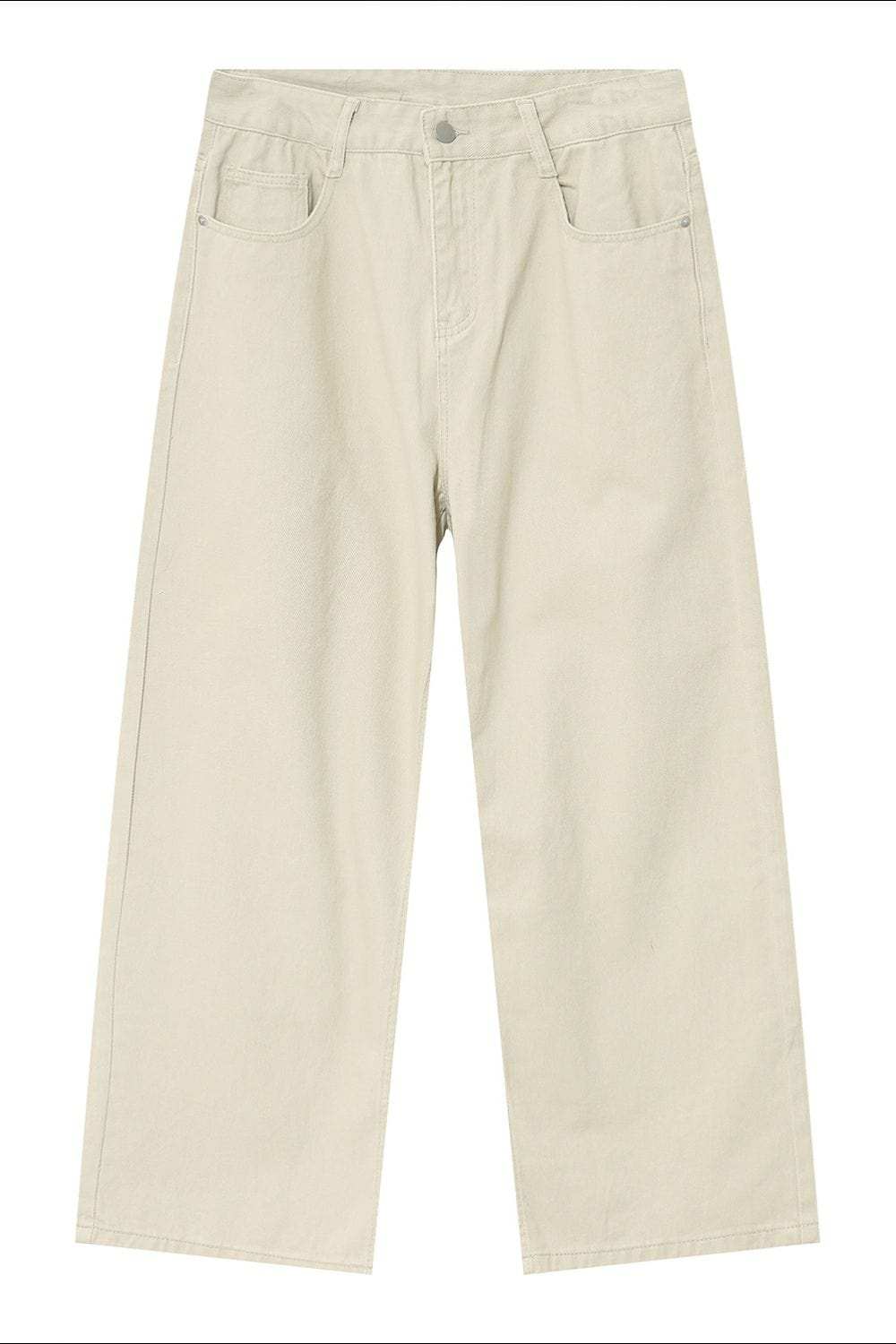 Pocketed Wide Leg Men's Jeans - Trendsi - Flyclothing LLC