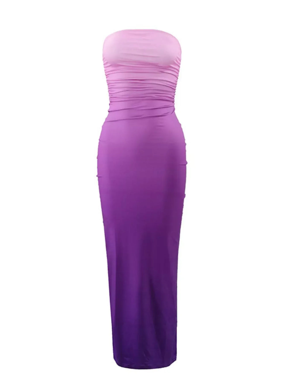 Gradient Tube Bodycon Midi Dress - Trendsi - Flyclothing LLC