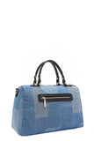 Nicole Lee USA Bosque De Amor Denim Boston Bag - Trendsi - Flyclothing LLC
