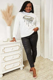 Simply Love Graphic Dropped Shoulder Round Neck Sweatshirt - Trendsi - Flyclothing LLC