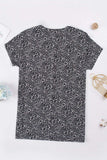 Animal Print Round Neck Tunic Tee with Pockets - Trendsi - Flyclothing LLC