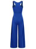 Square Neck Wide Strap Jumpsuit - Trendsi - Flyclothing LLC