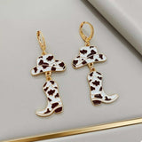 Cowboy Hat and Boot Dangle Earrings - Trendsi - Flyclothing LLC