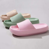 Open Toe Platform Slippers - Trendsi - Flyclothing LLC