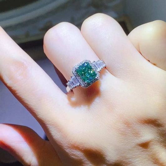 2 Carat Moissanite 925 Sterling Silver Ring - Trendsi - Flyclothing LLC