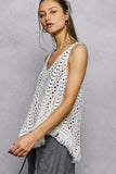 POL Crochet Fringe Hem Tank Top - Trendsi - Flyclothing LLC