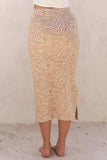 Jade By Jane Full Size Zebra Print Side Slit Midi Skirt Plus Size - Trendsi - Flyclothing LLC