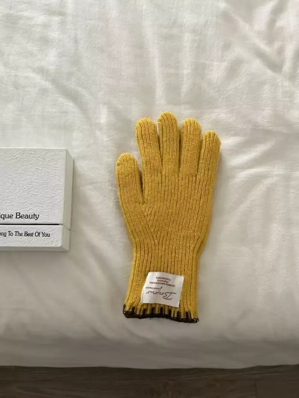 Ribbed Knit Gloves - Trendsi - Flyclothing LLC