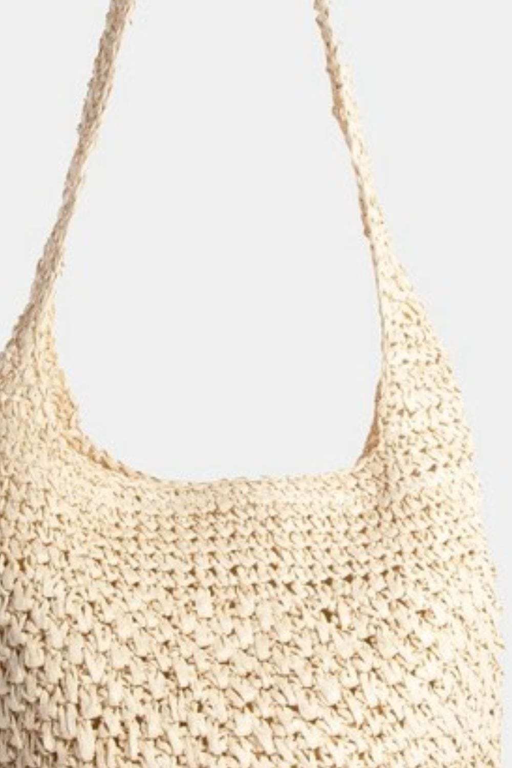 Fame Intricate Braided Hobo Shoulder Bag - Trendsi - Flyclothing LLC