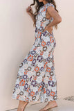 Floral Sleeveless Button Front Wide Leg Jumpsuit - Trendsi - Flyclothing LLC