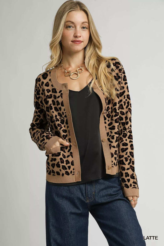 Umgee Leopard Print Button-Down Cardigan - Trendsi - Flyclothing LLC