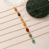 Natural Stone Pendant Necklace - Trendsi - Flyclothing LLC