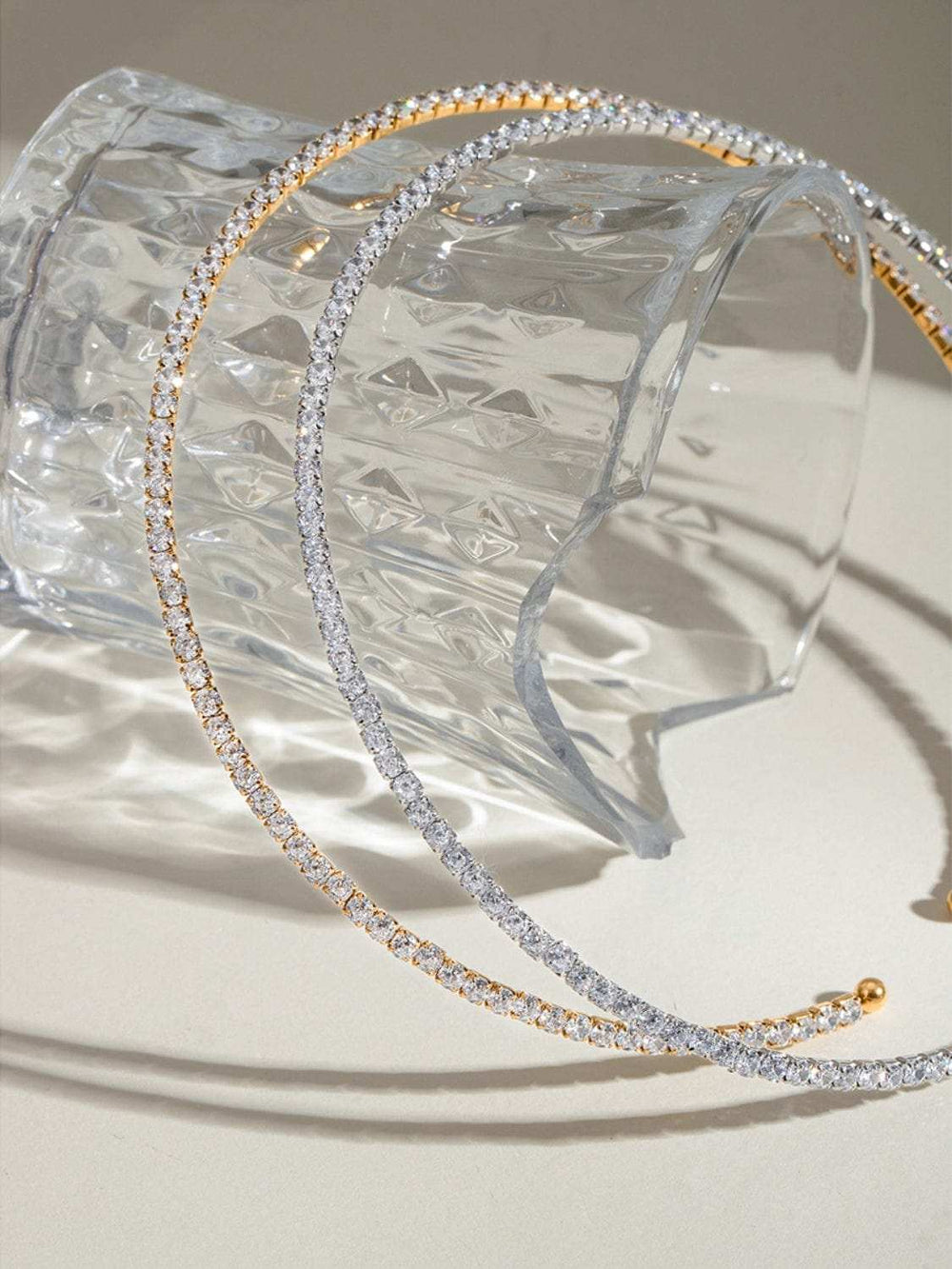 Stainless Steel Inlaid Zircon Necklace - Trendsi - Flyclothing LLC