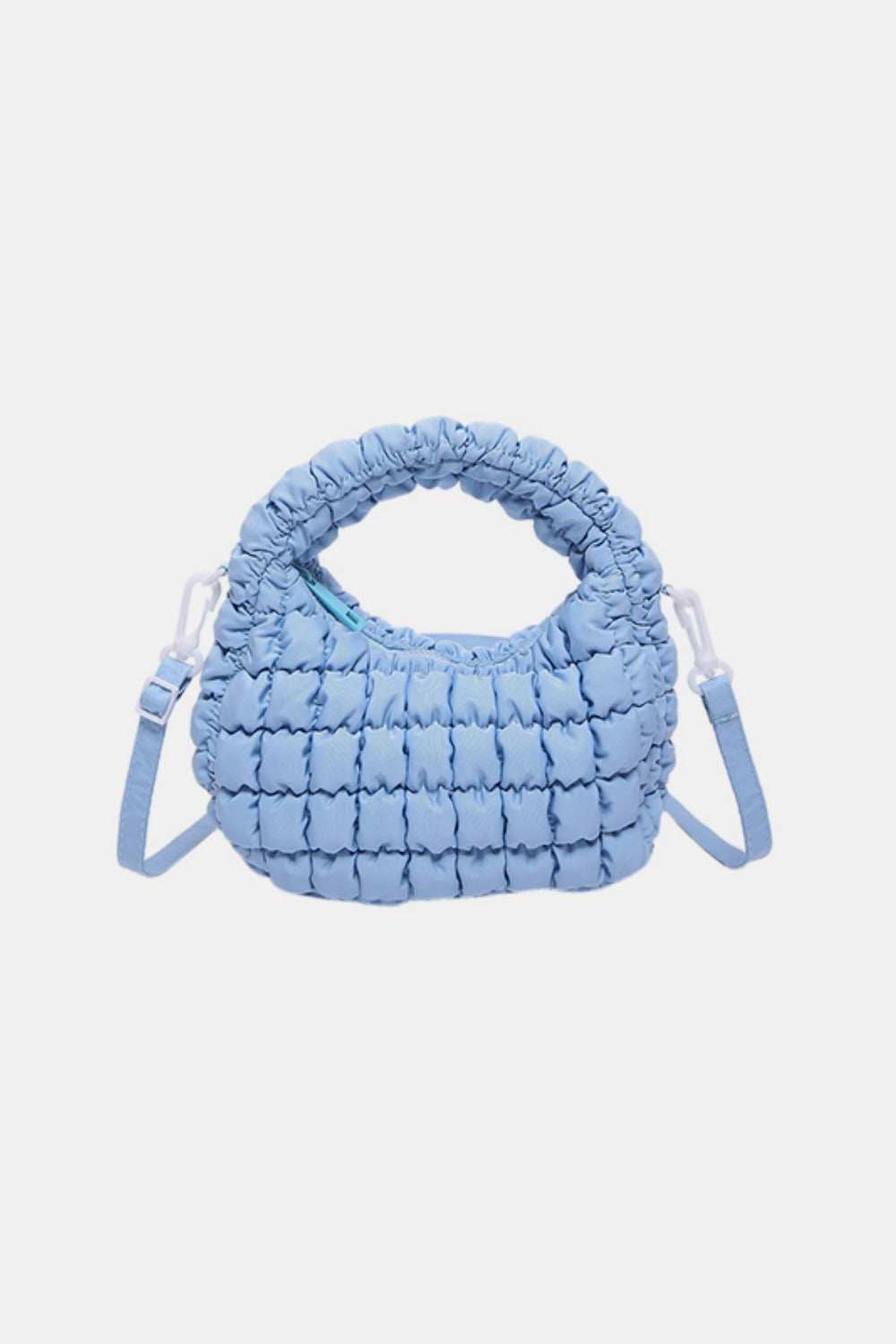 Quilted Puffy Removable Strap Crossbody Bag - Trendsi - Flyclothing LLC