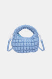 Quilted Puffy Removable Strap Crossbody Bag - Trendsi - Flyclothing LLC
