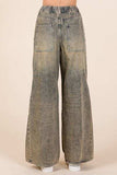 Mittoshop Washed Wide Leg Jeans with Pockets - Trendsi - Flyclothing LLC
