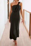 Single Shoulder Sleeveless Maxi Dress - Trendsi - Flyclothing LLC