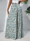 Printed High Waist Wide Leg Pants - Trendsi - Flyclothing LLC