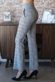 Heimish Full Size Plaid Flare Pants with Wide Waist Band Plus Size - Trendsi - Flyclothing LLC
