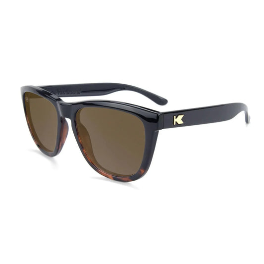 Glossy Black and Tortoise Shell Fade / Amber Premiums - Knockaround - Flyclothing LLC