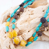 Agave Mixed Stone Statement Necklace - Barse Jewelry - Flyclothing LLC