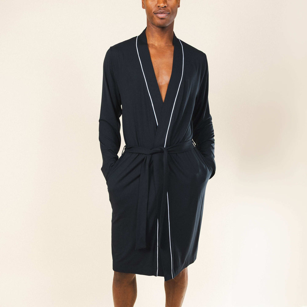 The Threat Level Midnight | Black Long Modal Robe - Shinesty - Flyclothing LLC