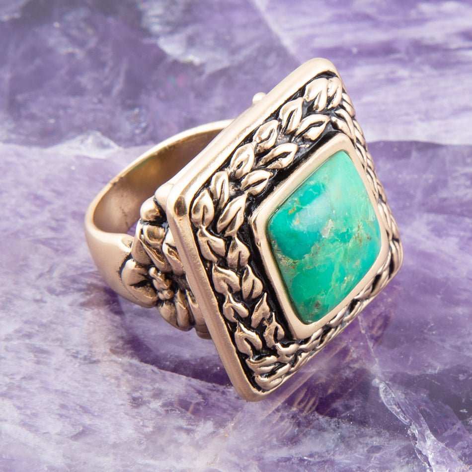 Aloha Lime Turquoise Ring - Barse Jewelry - Flyclothing LLC
