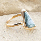 Alpine Green Seraphinite and Golden Bronze Ring - Barse Jewelry - Flyclothing LLC