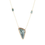 Alpine Green Seraphinite and Golden Necklace - Barse Jewelry - Flyclothing LLC