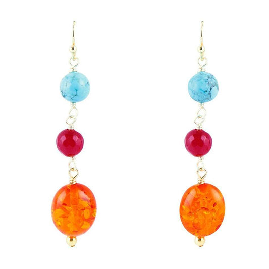 Ambrosia Linear Drop Earrings - Barse Jewelry - Flyclothing LLC