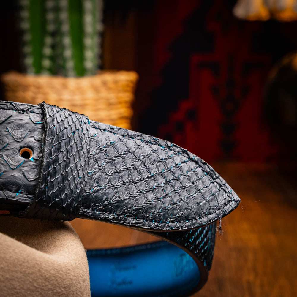 Arkansas Belt Black / Blue - Marco Di Milano - Flyclothing LLC