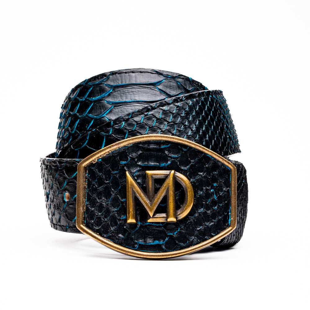 Arkansas Belt Black / Blue - Marco Di Milano - Flyclothing LLC