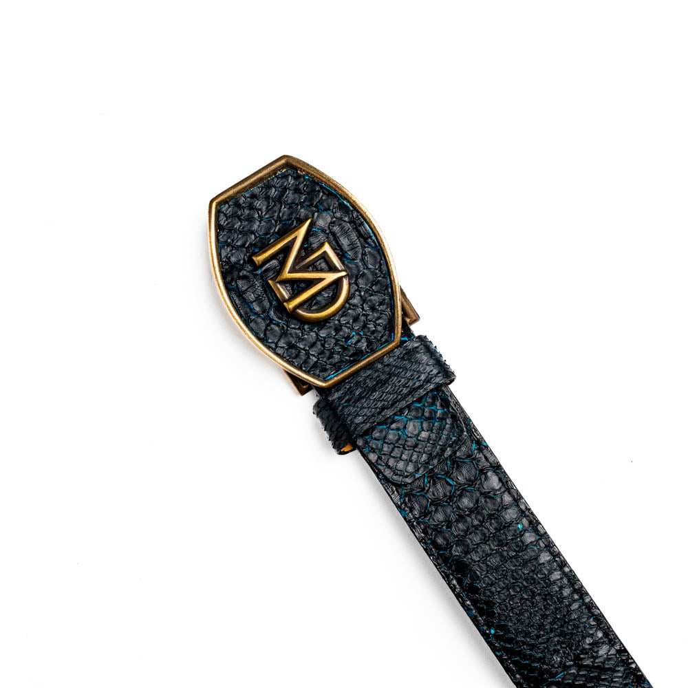 Arkansas Belt Black / Blue - Marco Di Milano - Flyclothing LLC
