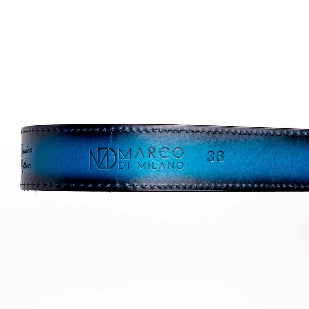 Arkansas Belt Black / Blue - Marco Di Milano - Flyclothing LLC