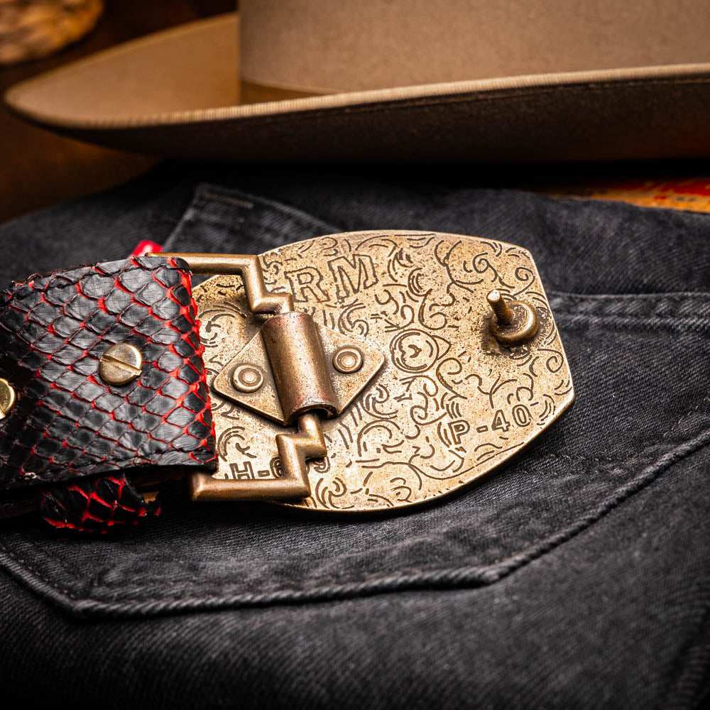 Arkansas Belt BlackCherry - Marco Di Milano - Flyclothing LLC