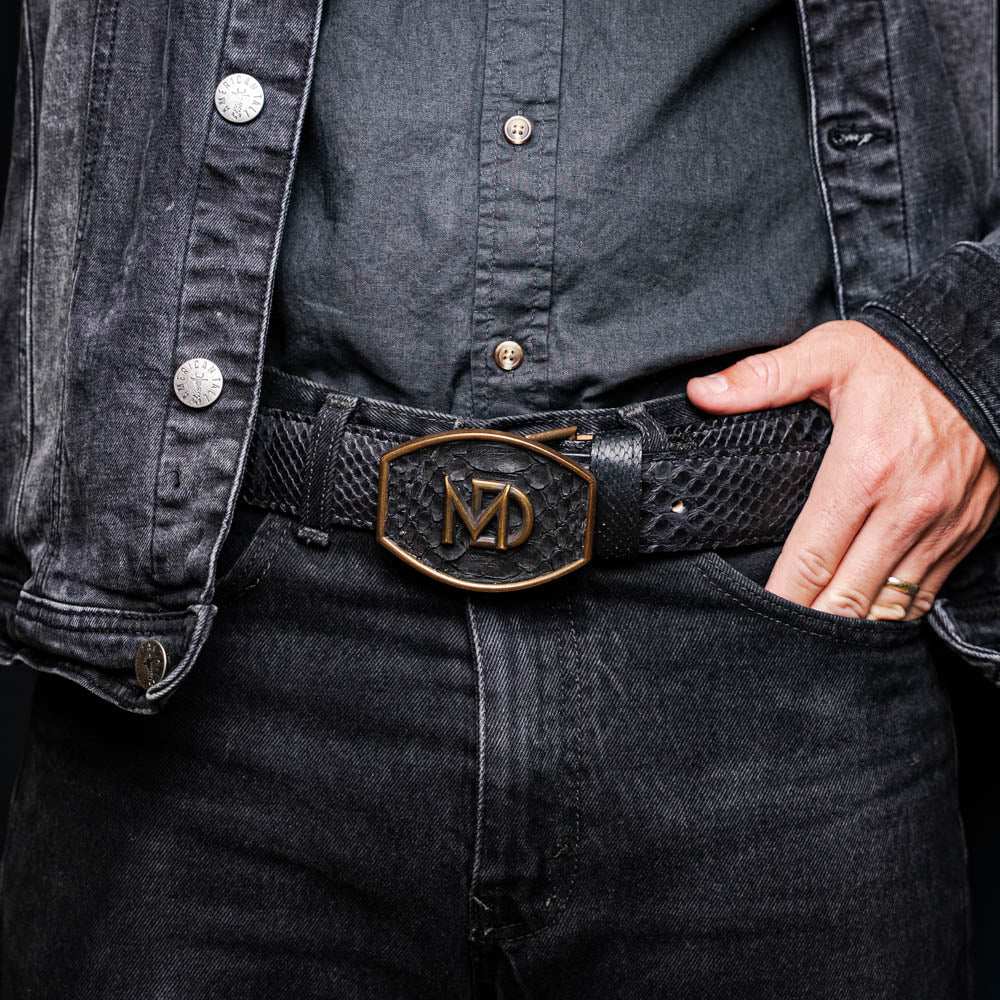 Arkansas Belt Black - Marco Di Milano - Flyclothing LLC