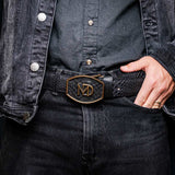 Arkansas Belt Black / Blue - Marco Di Milano - Flyclothing LLC