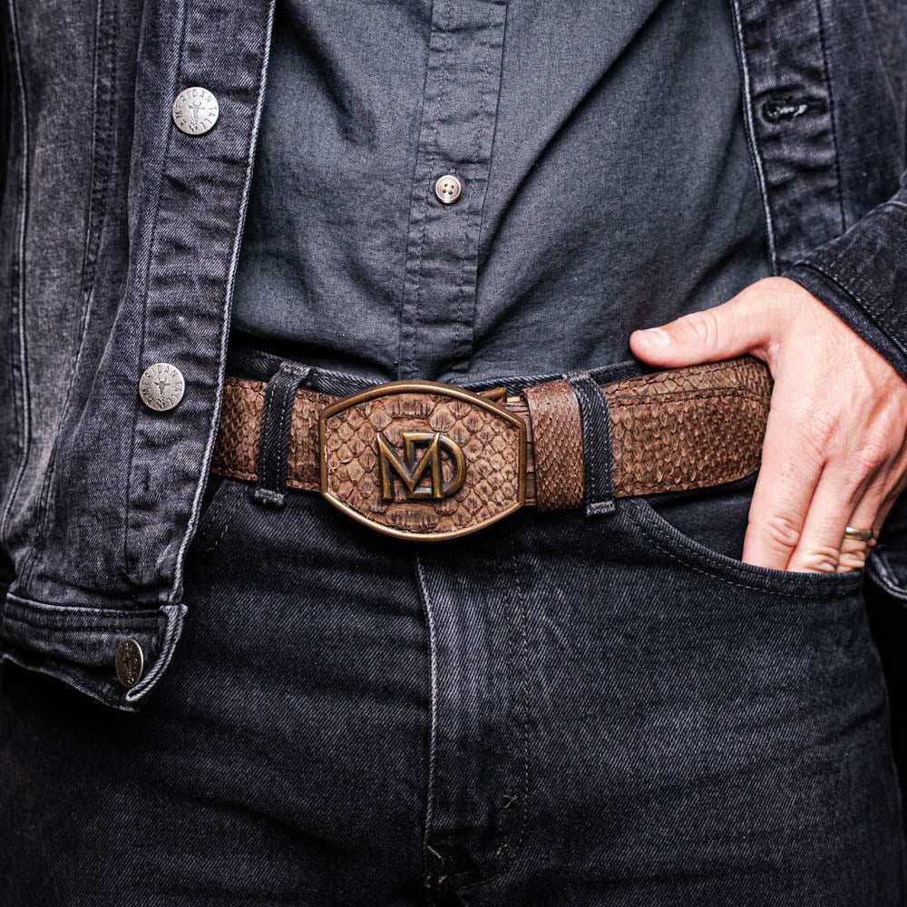 Arkansas Belt Brown - Marco Di Milano - Flyclothing LLC