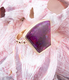 Athena Purple Turquoise Statement Golden Ring - Barse Jewelry - Flyclothing LLC